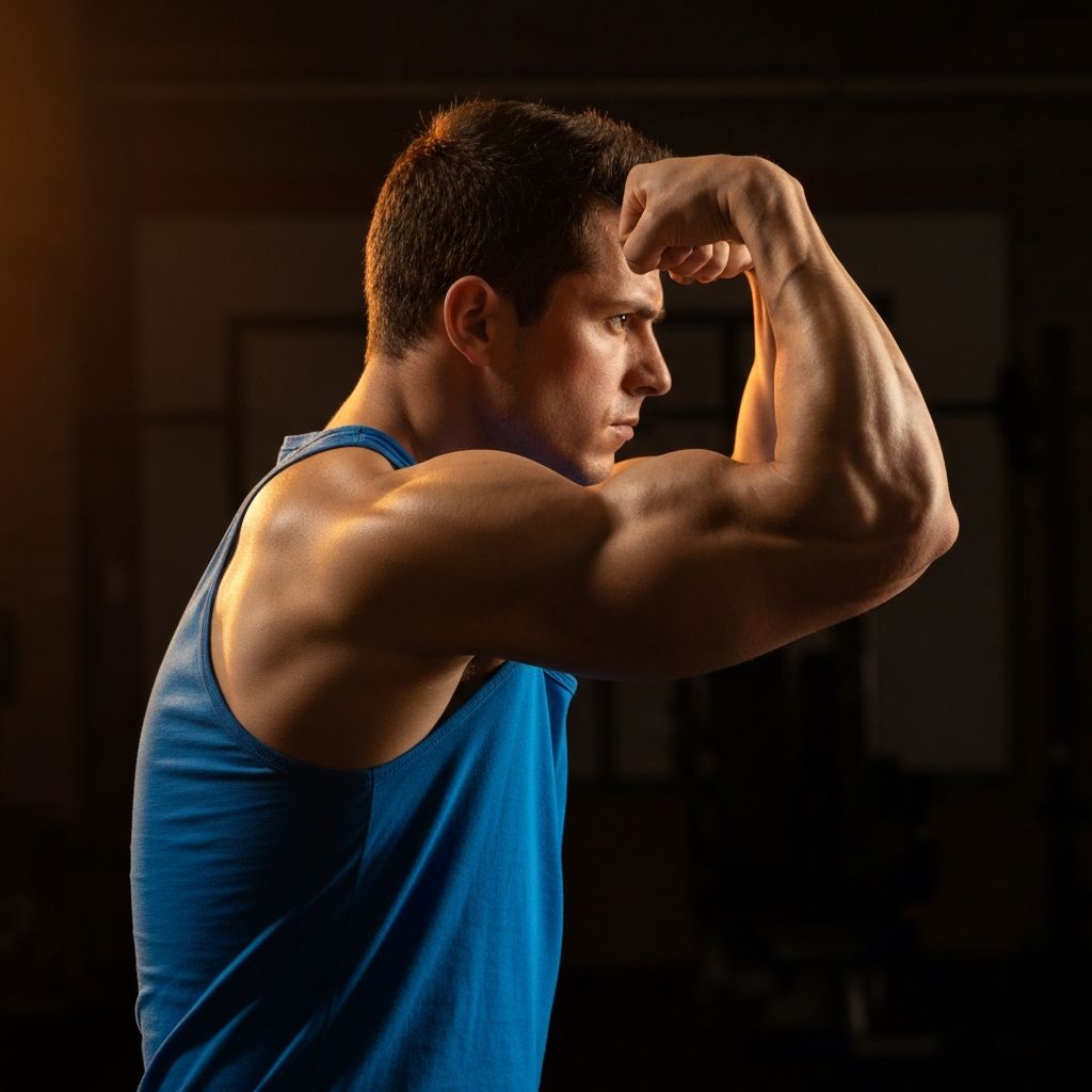 Bodybuilder in the gym